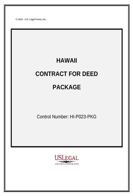Synchronize Contract for Deed Package - Hawaii Pre-fill from CSV File Bot