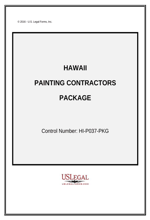 Extract Painting Contractor Package - Hawaii Rename Slate Bot