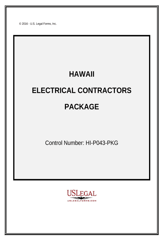 Export Electrical Contractor Package - Hawaii Export to Excel 365 Bot
