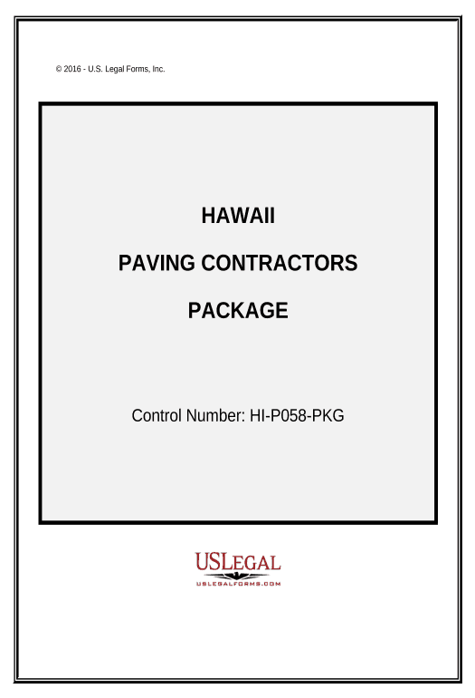 Update Paving Contractor Package - Hawaii Export to MySQL Bot