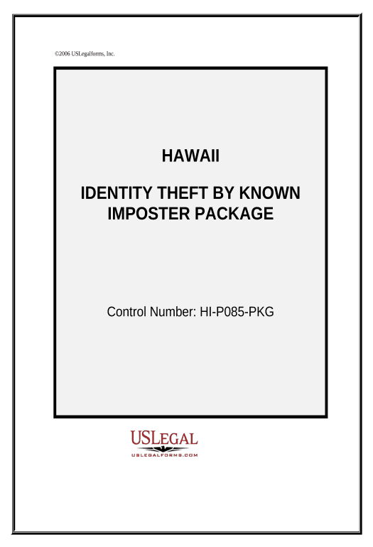 Manage Identity Theft by Known Imposter Package - Hawaii Salesforce