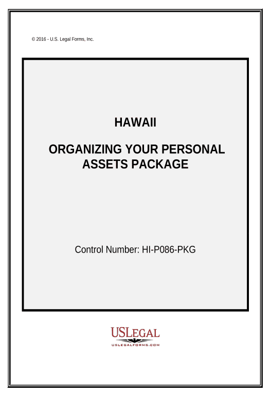 Integrate Organizing your Personal Assets Package - Hawaii Create QuickBooks invoice Bot