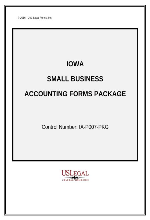 Arrange Small Business Accounting Package - Iowa