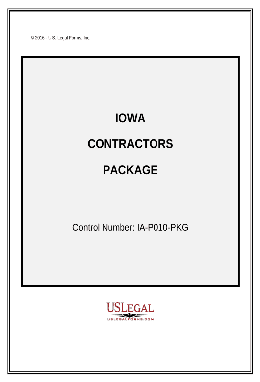 Archive Contractors Forms Package - Iowa Text Message Notification Postfinish Bot