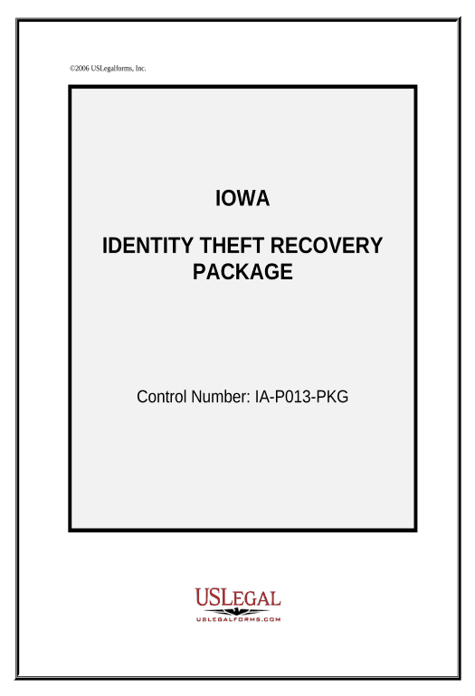 Update Identity Theft Recovery Package - Iowa Rename Slate Bot