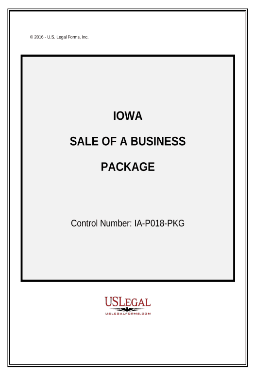 Incorporate Sale of a Business Package - Iowa Remind to Create Slate Bot