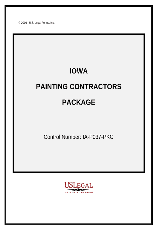 Arrange Painting Contractor Package - Iowa Export to Smartsheet