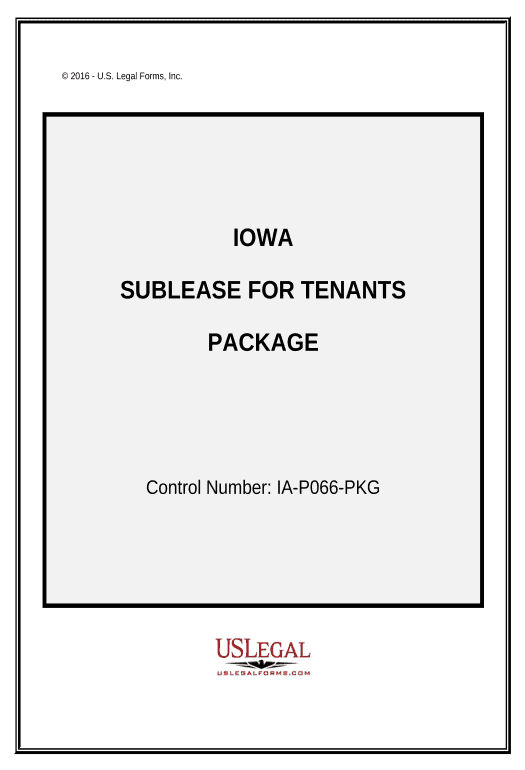 Manage Landlord Tenant Sublease Package - Iowa Audit Trail Bot