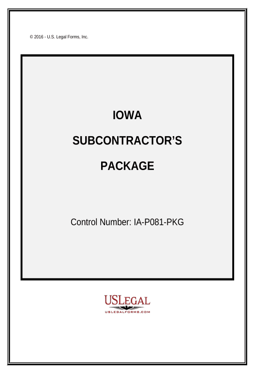 Extract Subcontractors Package - Iowa Export to Excel 365 Bot