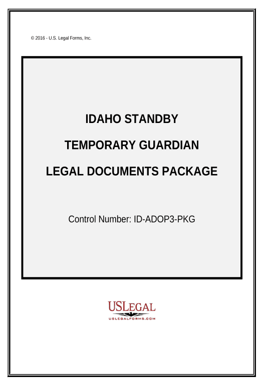 Arrange Idaho Standby Temporary Guardian Legal Documents Package - Idaho Google Drive Bot