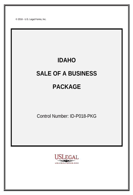Manage Sale of a Business Package - Idaho Create QuickBooks invoice Bot