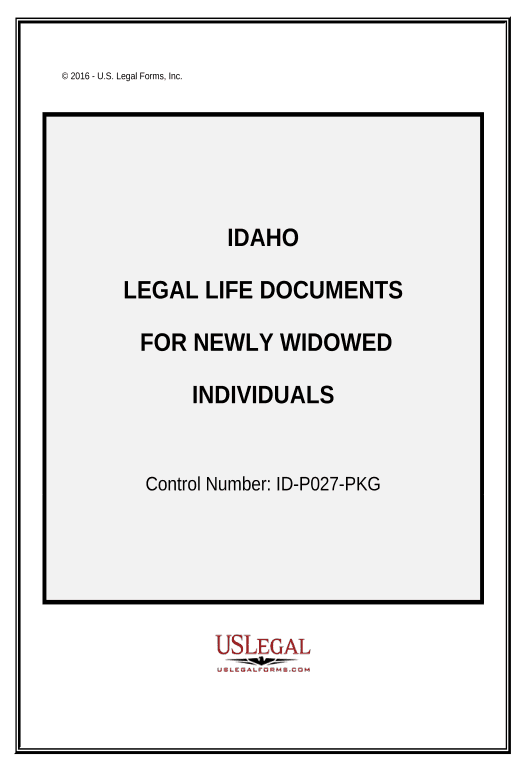 Export Newly Widowed Individuals Package - Idaho Remove Slate Bot