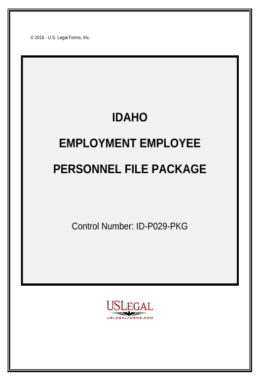 Update Employment Employee Personnel File Package - Idaho Update Salesforce Record Bot