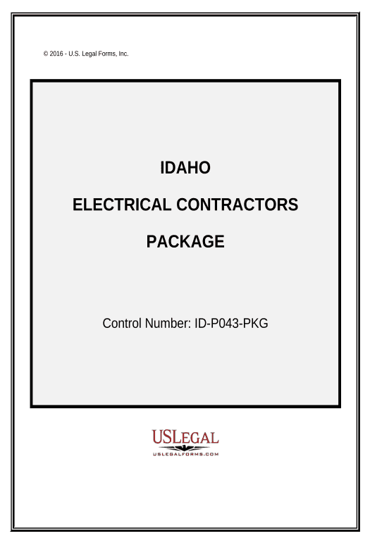 Export Electrical Contractor Package - Idaho Create Salesforce Record Bot
