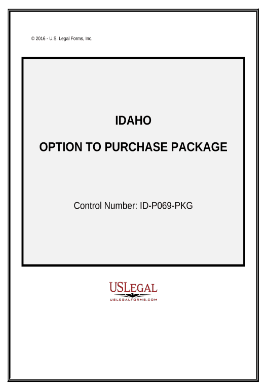 Archive Option to Purchase Package - Idaho Pre-fill from Excel Spreadsheet Dropdown Options Bot