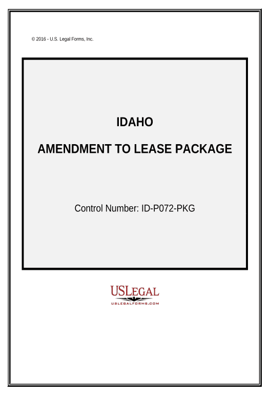 Update Amendment of Lease Package - Idaho Pre-fill from CSV File Bot