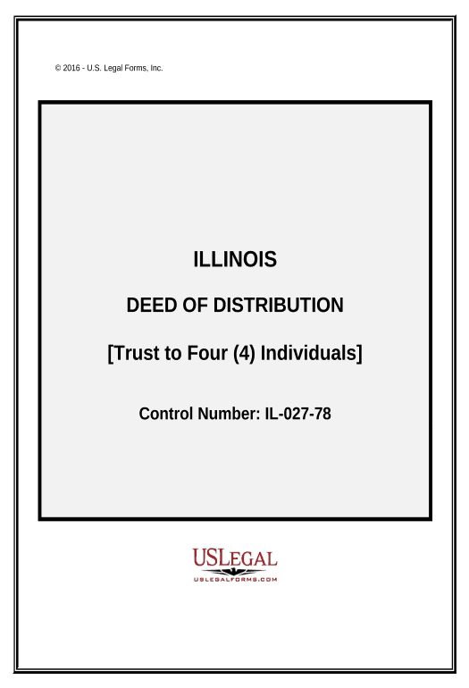 Archive Deed of Distribution from Trust to Four Individuals - Illinois Google Sheet Two-Way Binding Bot