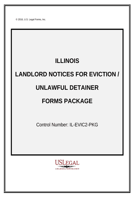 Archive Illinois Landlord Notices for Eviction / Unlawful Detainer Forms Package - Illinois Pre-fill from Office 365 Excel Bot