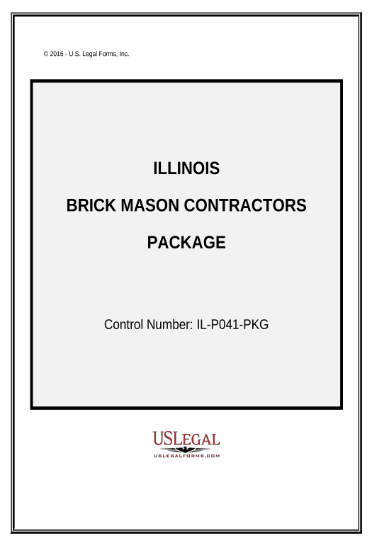 Arrange Brick Mason Contractor Package - Illinois Pre-fill Dropdowns from Office 365 Excel Bot