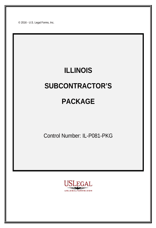 Automate Subcontractors Package - Illinois Pre-fill Document Bot