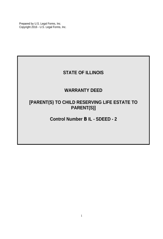Automate Warranty Deed for Parents to Child with Reservation of Life Estate - Illinois Email Notification Postfinish Bot