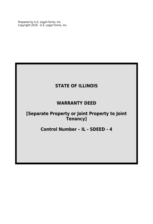 Update Warranty Deed for Separate or Joint Property to Joint Tenancy - Illinois Dropbox Bot