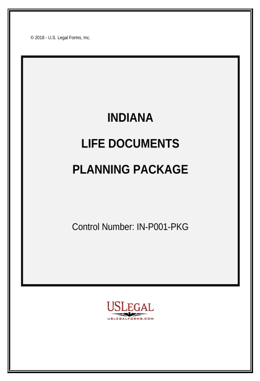 Incorporate Life Documents Planning Package, including Will, Power of Attorney and Living Will - Indiana Hide Signatures Bot