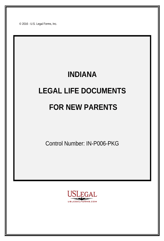 Arrange Essential Legal Life Documents for New Parents - Indiana Pre-fill from Excel Spreadsheet Bot