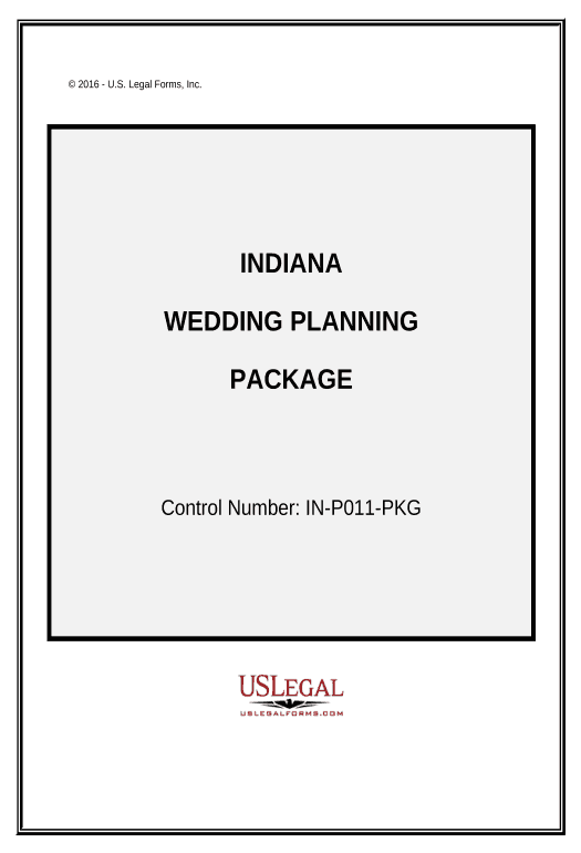 Incorporate Wedding Planning or Consultant Package - Indiana Audit Trail Bot