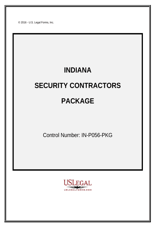 Update Security Contractor Package - Indiana Export to Smartsheet