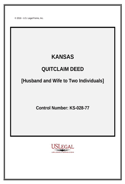 Incorporate Quitclaim Deed from Husband and Wife to Two Individuals - Kansas Notify Salesforce Contacts - Post-finish