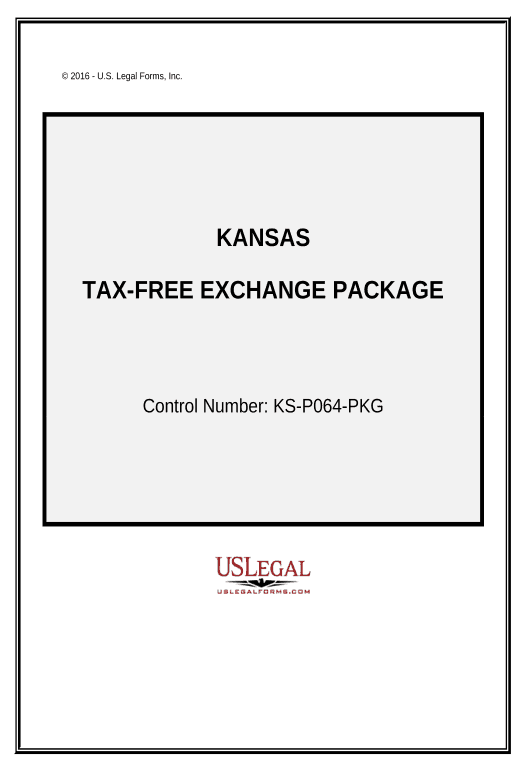 Pre-fill Tax Free Exchange Package - Kansas Webhook Bot