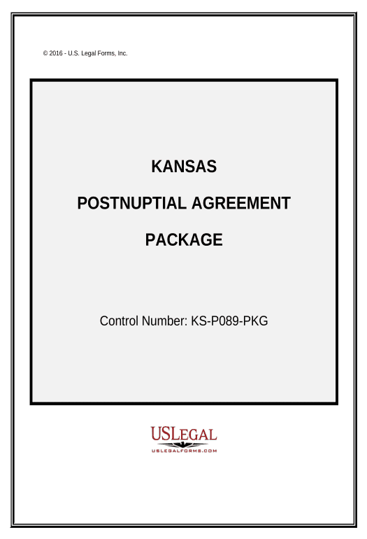 Export Postnuptial Agreements Package - Kansas Add Tags to Slate Bot