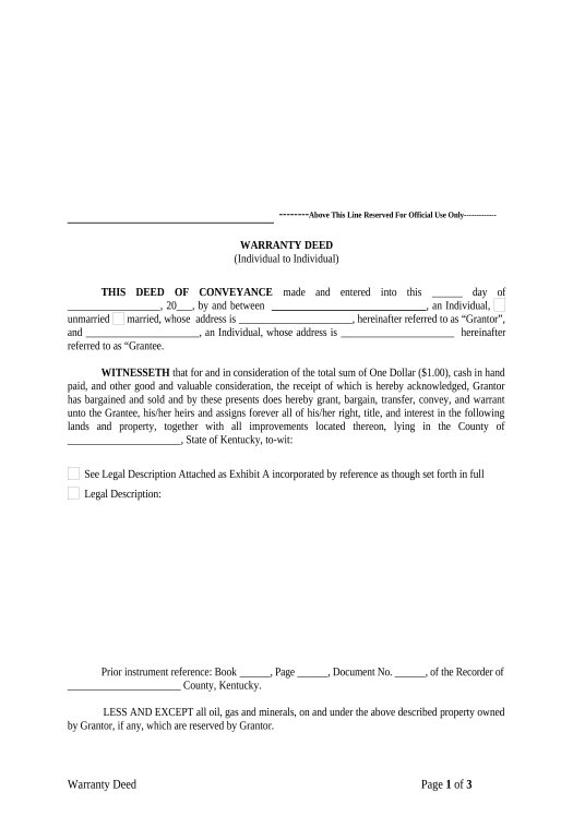 Extract Warranty Deed from Individual to Individual - Kentucky Google Drive Bot