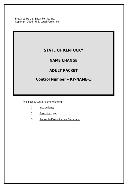 Integrate Kentucky Name Change Instructions and Forms Package for an Adult - Kentucky Webhook Postfinish Bot