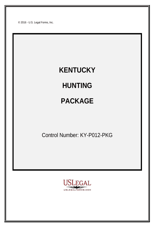 Archive Hunting Forms Package - Kentucky Create QuickBooks invoice Bot