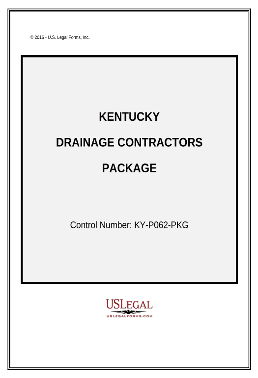 Pre-fill Drainage Contractor Package - Kentucky Remind to Create Slate Bot