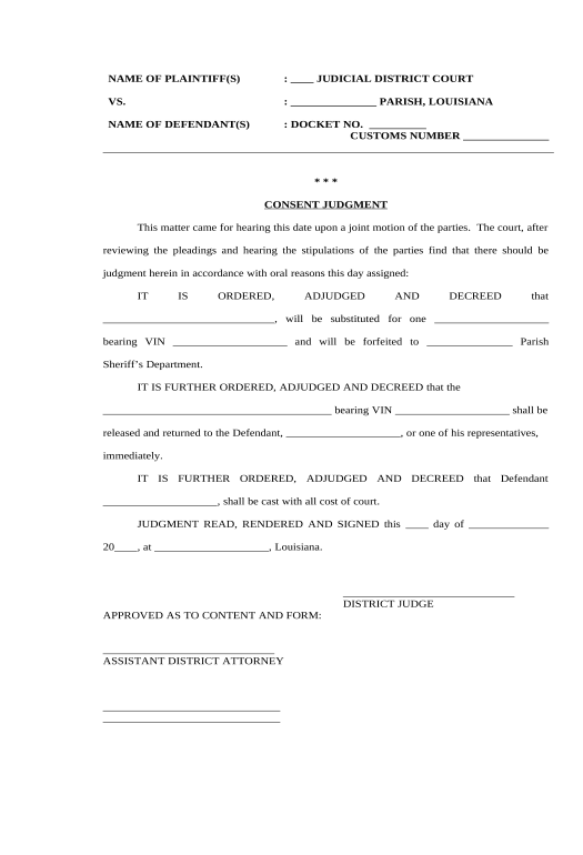 Incorporate Consent Judgment - Louisiana Email Notification Bot