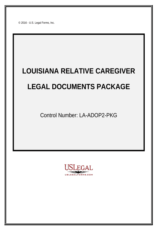 Synchronize Louisiana Relative Caretaker Legal Documents Package - Louisiana Create NetSuite Records Bot