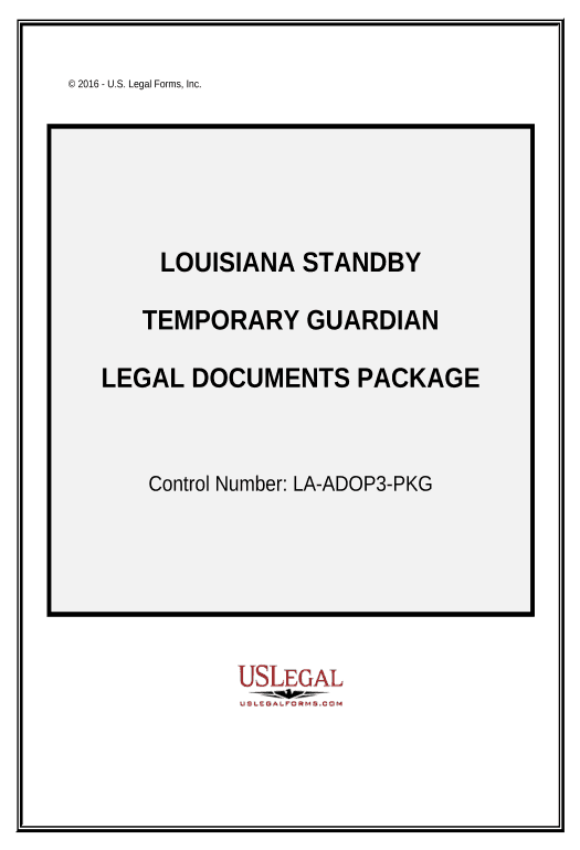 Update Louisiana Standby Temporary Guardian Legal Documents Package - Louisiana Google Drive Bot