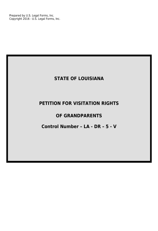 Archive Louisiana Petition for Visitation Rights of Grandparents - Louisiana Pre-fill from Salesforce Record Bot