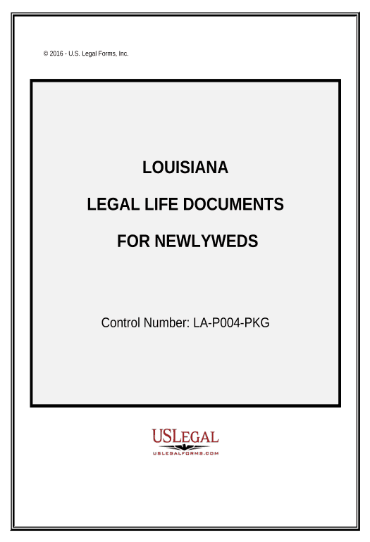 Archive Essential Legal Life Documents for Newlyweds - Louisiana Pre-fill from CSV File Dropdown Options Bot
