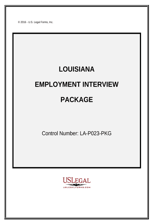 Update Employment Interview Package - Louisiana Slack Two-Way Binding Bot