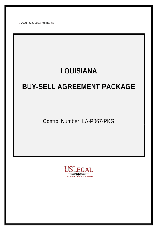 Arrange Buy Sell Agreements Package - Louisiana Google Calendar Bot