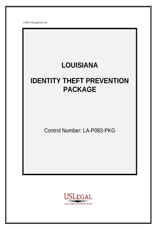 Incorporate Identity Theft Prevention Package - Louisiana Pre-fill from Excel Spreadsheet Bot