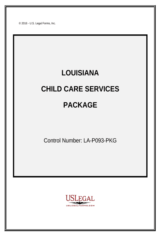 Arrange Child Care Services Package - Louisiana Audit Trail Bot