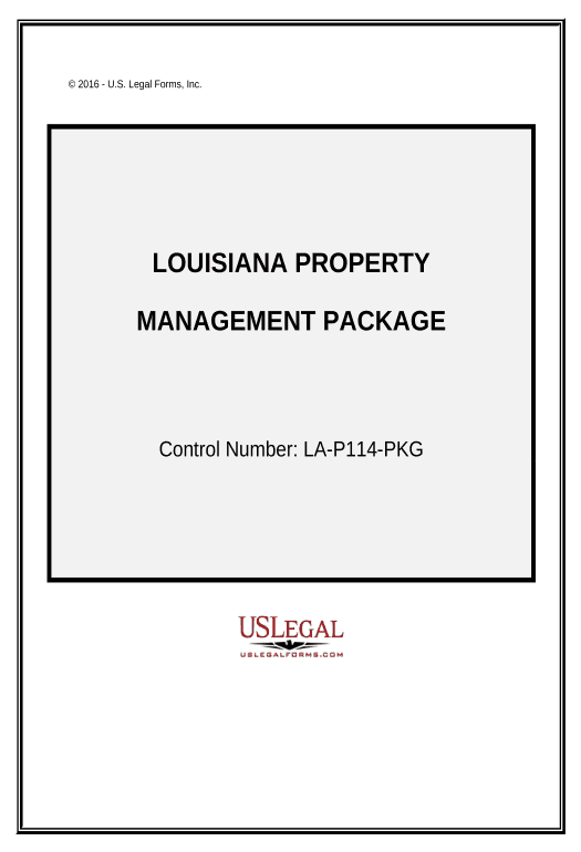 Manage Louisiana Property Management Package - Louisiana Basecamp Create New Project Site Bot