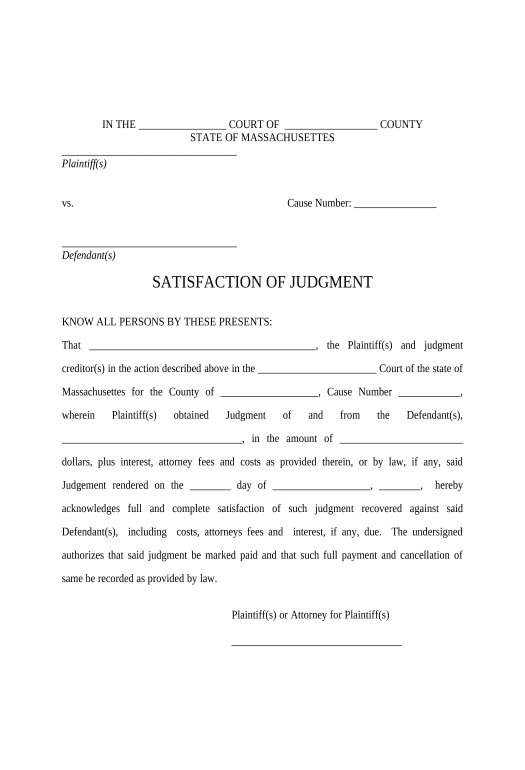Incorporate massachusetts judgment Pre-fill Document Bot