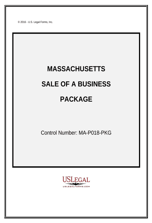 Synchronize Sale of a Business Package - Massachusetts Text Message Notification Postfinish Bot