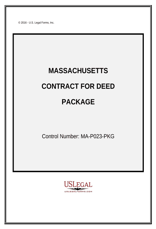 Manage Contract for Deed Package - Massachusetts Text Message Notification Postfinish Bot